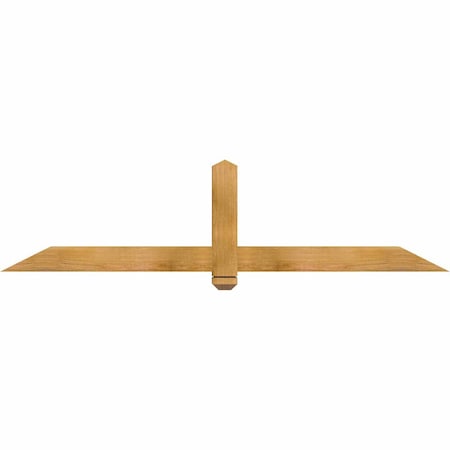 Ekena Millwork Eugene Rough Sawn Timber Gable Bracket, Western Red Cedar, 72"W x 18"H x 4"D x 4"F, 6/12 Pitch GBW072X18X0404EUG00RWR